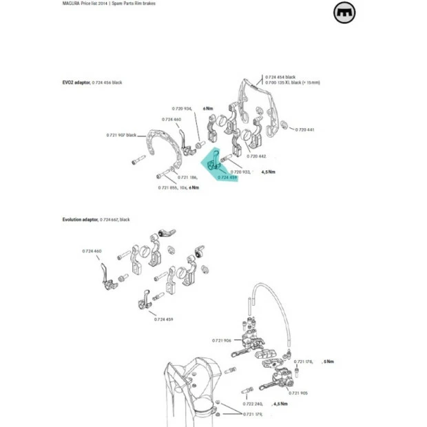 Blocage Rapide Pour Evo 2 Magura - 0724459 1 Blocage Rapide Pour Evo 2 Magura - 0724459