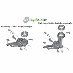 Dérailleur Avant Shimano Deore XT FD-M8000-E - Side Swing -Vélos Complets Soldes Boutique derailleur avant shimano deore xt fd m8000 e side swing 2