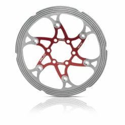 Disque XLC BR-X59 180 Mm Rouge/argent Usiné CNC