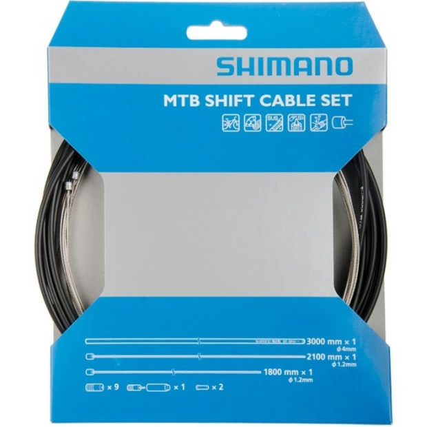 Kit Câblerie Dérailleur VTT Shimano Y60098021 - Noir 1 Kit Câblerie Dérailleur VTT Shimano Y60098021 - Noir