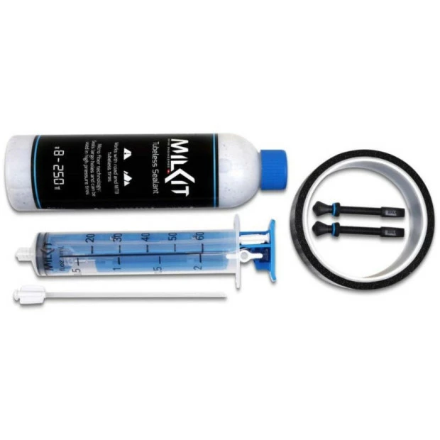 Kit De Conversion Tubeless Milkit Valves 45mm/Fond De Jante 21mm 1 Kit De Conversion Tubeless Milkit Valves 45mm/Fond De Jante 21mm